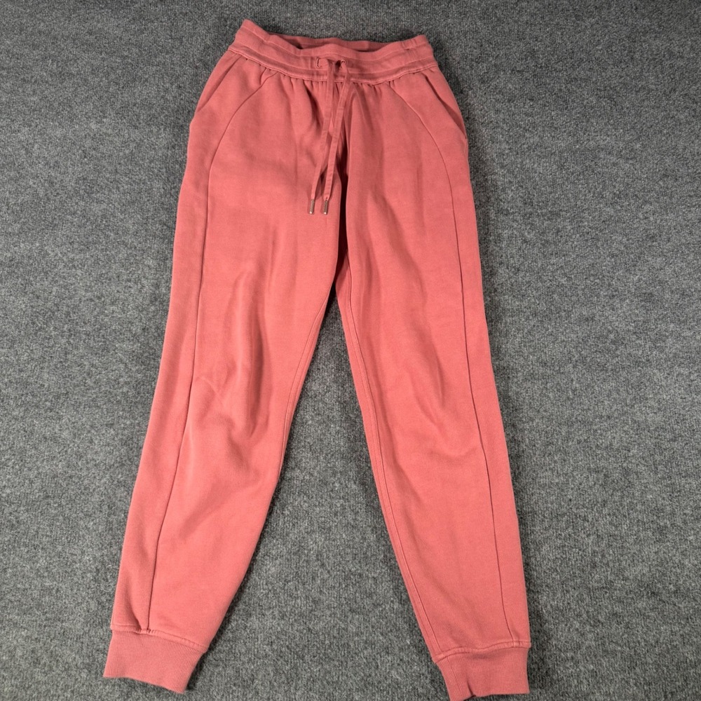 Lululemon Scuba High Rise Jogger Sweatpants Size 4 Terracotta Pink Red Womens